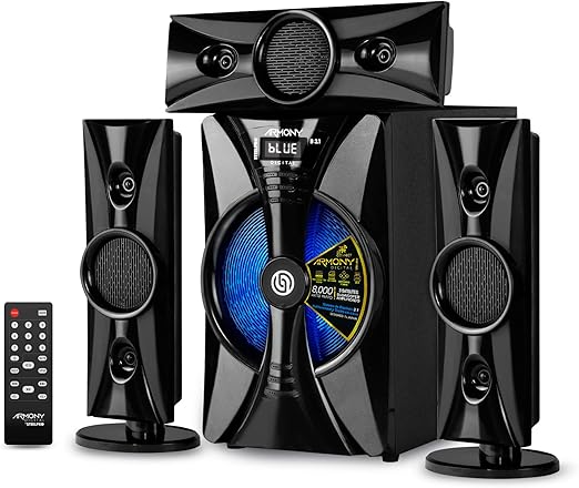 3 hoparlör 1 woofer Çok İşlevli Mini Bileşen Sistemi ve Ev Sineması