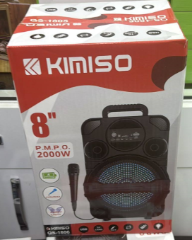 Kimiso Bluetooth Hoparlör 8 Inç Extra Bass Karaoke Mikrofon ile Eğlenceli Parti Deneyimi