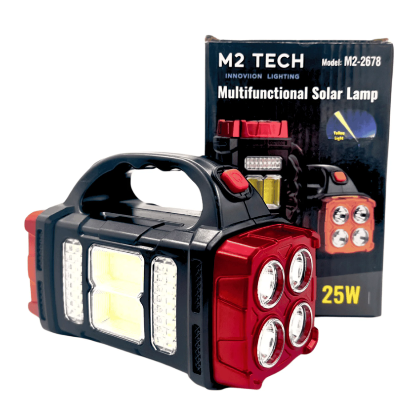 M2 TECH 25W GÜNEŞ ENERJİLİ EL FENERİ