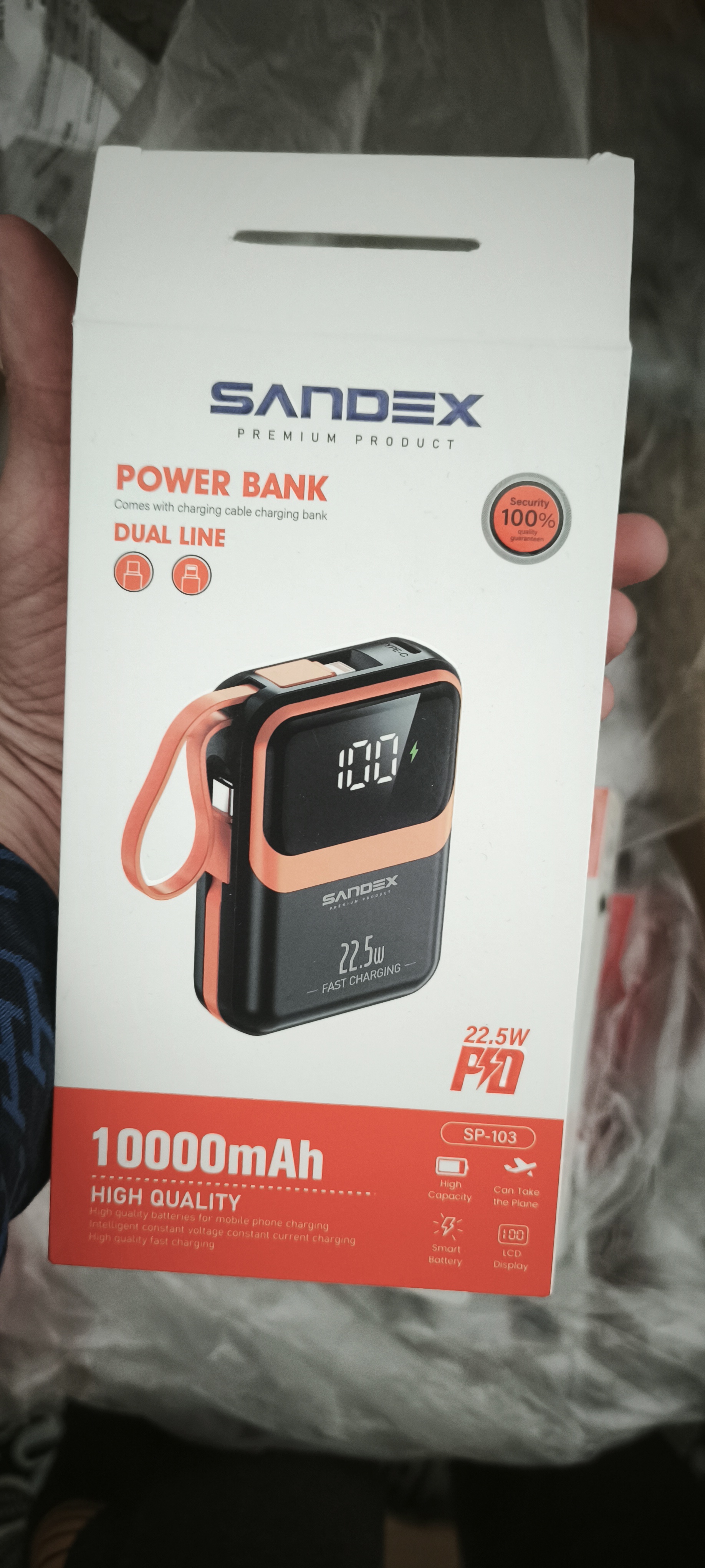 Sandex 22,5w PD HIZLI POWERBANK
