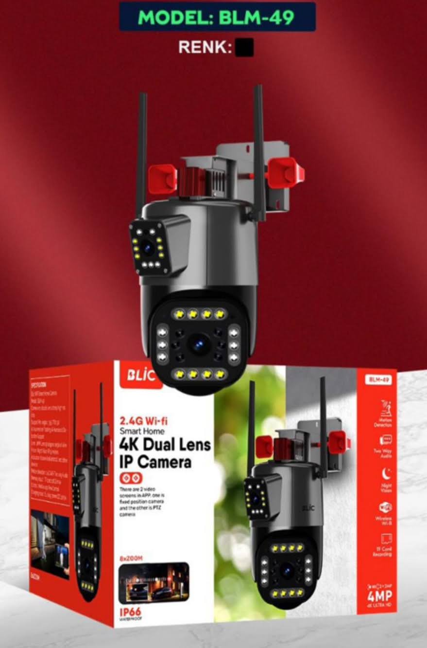 BLIC BLM-49 ÇİFT LENS AKILLI WİFİ IP KAMERA 